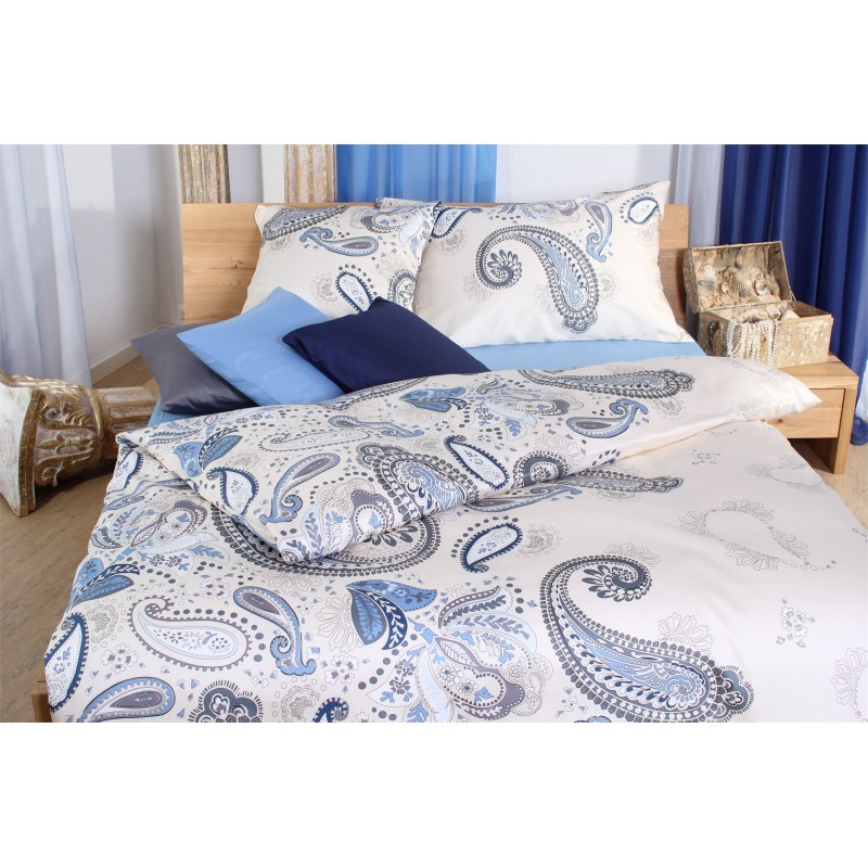 Bettwäsche Emotion Paisley blau